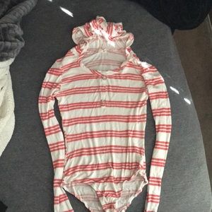 Pink & white one piece